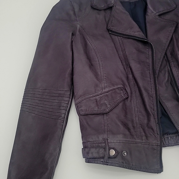 NWOT Kut from the Kloth grey faux leather moto jacket - Picture 10 of 10